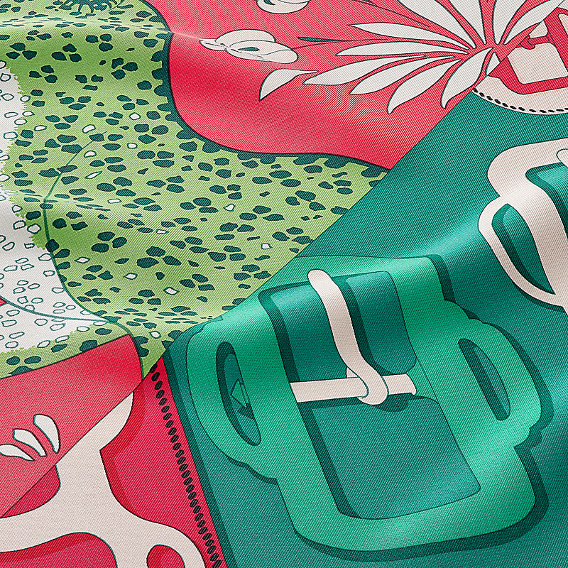 Les Leopards Modernes wash scarf 90 | Hermès Australia